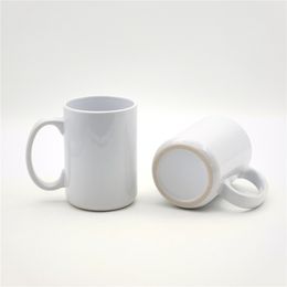 420ml/15oz Sublimation Ceramic Mug Magnesia Porcelain China Coffee Cup Tea Tumbler White Blank DIY Designs Dishwasher/microwave Safe In White Box