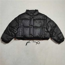 autumn and winter stand collar 90% white duck down jacket short thick fashion solid color women 211008