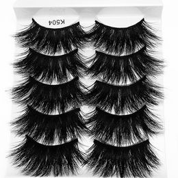 Soft Light Natural Thick 3D Mink Hair False Eyelashes Extensions Hand Made Reusable Fake Lashes Makeup Accessory With Laser Packing 9 Models Available DHL Free