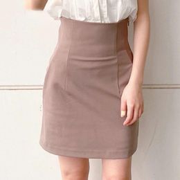 Skirts Solid Empire Slim Folds Above Knee Sexy Mini Summer Womens Faldas 2021 Fashion Temperament Japan Style Jupe