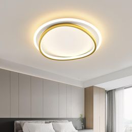 Ceiling Lights Modern Led For Living Room Bedroom Study Kitchen Corridor Gold Black Color Lamp Lighting Light
