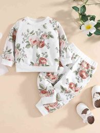 Baby Floral Print Pullover & Sweatpants SHE