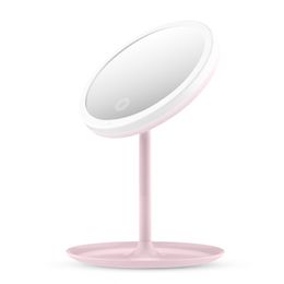 Makeup Vanity With Adjustable LED Lights Touch Screen Cosmetic Magnifying Multifunction Desktop Beauty Mirrors