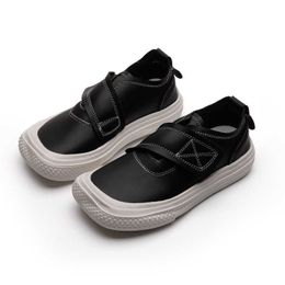 Children's Square-toed Sneakers 2021 Autumn New Boys shoes kids fashion White Shoes baby Girls Soft-soled Non-slip Casual Shoes G1025