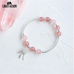 Liber Aedon Luxury 925 Silver Women Bangles Pink Crystals Dream-net Bracelet Bangle Wedding Jewellery Lover Gift In Box