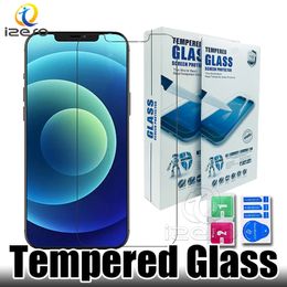 iphone 12 pro glass protector UK - 9H Tempered Glass Screen Protectors for iPhone 13 12 11 Pro Max XR XS 8 Plus 2.5D Ultra-thin Transparent Front Protective Film izeso