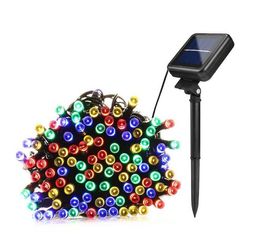 Party Decoration 7m 12m 22m Solar Lamps LED String Lights 100/200 LEDS Outdoor Fairy Holiday Christmas Party Garlands Solar Lawn Garden Lights Waterproof