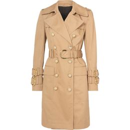 HIGH STREET Fall Winter Designer Fashion Women's Elegant Double Breasted Lion Buttons Belt Trench Coat 210812