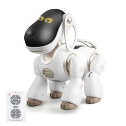 -Inteligente robô cão controle remoto rc cão pode falar conversando brincando com criança criança melhor presente brinquedo amigo jogar brinquedos q0823