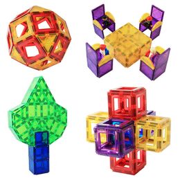 Magnetic Tiles, 70 Piece Pipe Magnetic Blocks for Toddlers, 3D Clear Magnets Toys, STEM Toy Children Magnetic Tiles Building Set Q0723