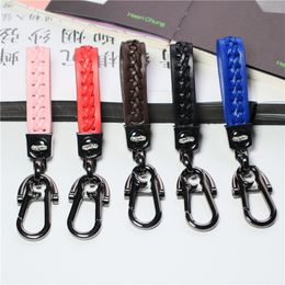 2022 Car Keychain Favour Women Bag Pendant Keyring Holder for Men Gift Fashion Microfiber Leather Key Chain Accessories Customised