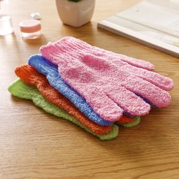 Wholesale Moisturising Spa Skin Care Cloth Bath Glove Five Fingers Exfoliating Gloves Face Body Bathing Durable Soft Gloves 682 S2