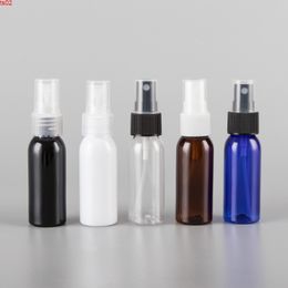 30ML X 50 Black Blue Transparent Brown White Small plastic Spray Bottles 30CC Empty Perfumes PET Bottle Travel Containerhigh quatity