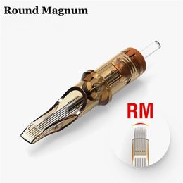 high quality Ambition tattoo cartridge needles round curved magnum M-Taper tattoo needle compatible with Tattoo Pen Machine 210324