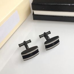 Classical Luxury Brand M Design Cuff Links Jewellery Stainless Steel cufflink for mens