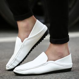 white red leather fashion shoes Normal walking A03 men hot-sell breathable student young casual sneakers size 39 - 44