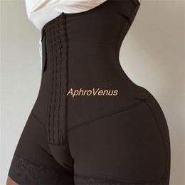 Full Body Shaper Reductive Girdles Under bust Corset Bodysuit Waist Trainer Butt Lifter Shapewear Slimming Underwear Fajas 220307