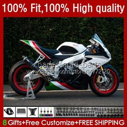 Injection Mould Fairings For Aprilia RSV4 White red green RSV 1000 RSV-1000 RSV1000 R RR 16 17 18 19 Bodywork 40No.42 RSV1000RR 2016 2017 2018 2019 RSV1000R 16-19 OEM Body