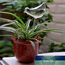 Bird Designs Glass Plant Flowers Water Feeder Self Watering Design Device