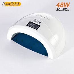 NEW 48W SUN1s UV LED Lamp Nail Dryer For All Gels 30 LEDs Polish Sun Light Timer 10/30/60s Automatic inductio Manicure Tools