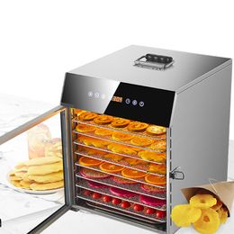 8-Layer Food Dehydrator Fruit Dryer Commercial Vegetables Meat Pet Snacks Air Dryer Food Dried Fruit Machine Household 220V