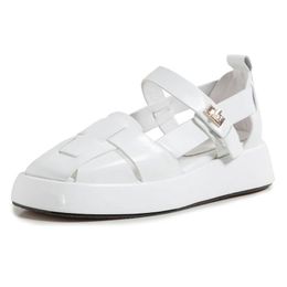 Sandals 2022 Luxury Designer Women With One-soled Flat Platform Summer Beach Casual Ladies Shoes Black White