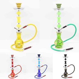 Hookah Shisha Bong Smoking Water Metal Pipe Set Ceramic Bowl Arab Stem Acrylic Vase Tools Hose pumpkin diamond 3 Styles Tool Accessories