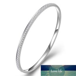 Wholesale Stainless Steel Bangles Women Jewellery With Good Clear CZ Crystal Factory price expert design Quality Latest Style Original Status