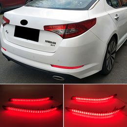 2PCS LED Rear Bumper Reflector Light For Kia Optima K5 2011 2012 2013 Rear Brake Light Tail Stop lamp Car Accessories