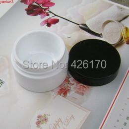 20pc/lot Wholesale 15g White Plastic Cosmetic Jar Empty Lotion Container Refillable Eyecream Box Double Layers Materialgood qty