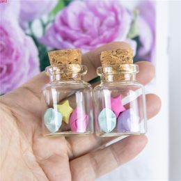 20ml Mini Bottle with Cork Stopper Tiny Empty Liquid Pill Powder Jewellery Ornament Wedding Decoration Gifts Bottles 50pcs/lothigh qty