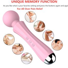 Massage Powerful Clit Vibrator For Woman Big AV Magic Wand Personal Body Clitoral Stimulator Head Erotic Sex Toys