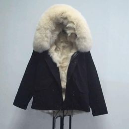 Women's Fur & Faux Begie Fully Ladies Winter Wear,Black Short Parka For Mr Or Mrs Spring Wear