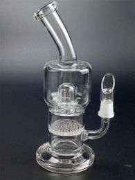 8 inch Clear Glass Water Bong with Filter Ash Catcher Smoking Pipe Hookah Smoking Accessories