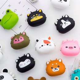 HotSale Decompression Toy Fashion Soft Silicon PVC Cute Animal Cartoon Girls Coin Purse Bags DHL FREE YT199503