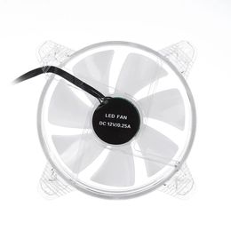 PC Case RGB Fan 12cm Desktop Computer Cooling Colorful Color Changing Chassis Silent Cooler with Controller - single