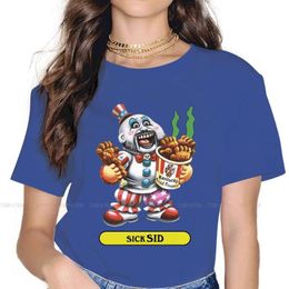 Women's T-Shirt Sick Sid Captain Spaulding Version 4XL TShirt For Girl Garbage Pail Kids Cartoon Film Comfortable Gift T Shirt Short Sleeve