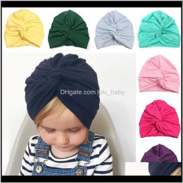 Fashin Design Soft Indian Cap Turban Flower Baby Twisting Beanie Toddler Infant Kids Caps Qzdck Hair Gknpx