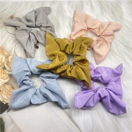 Candy Colour Square Hair Ring Oversized Scrunchies Women Elastic Hair Rubber Bands Ties Rope Ponytail Holder For Hair Accessories