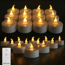 12/24pcs Flameless LED Tealight Tea Candles Wedding Light Romantic Candles Lights for Birthday Party Wedding Decorations