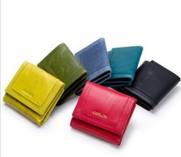 Genuine Leather Fashion Wallet women Coin Purse Small Money Bag Credit Card Holder Wallets for Women