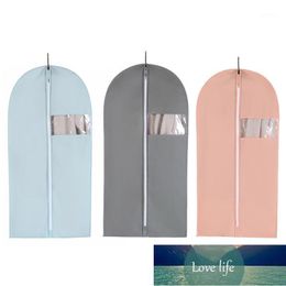 Hanging Suit Bags Storage Travel with Clear Window Jacket Skirt Shirt Coat Anti-Moth Breathable Clothing Protector Cover1