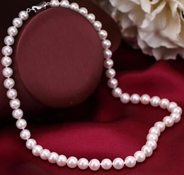 10-11mm Round South Sea White Pearl Necklace Choker 18inch 925 Silver Clasp