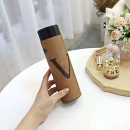 a thermos Australia - Water Bottles Wholesale Fashion Luxury Stainless Steel Thermos 500ml Portable Thermoses Cup Classic Design