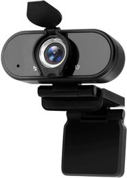 -Webcam com microfone, 1080p HD Streaming Web Câmera da Web Cabo USB para PC Laptop Desktop Video Chamando, Conferência On Line Classes