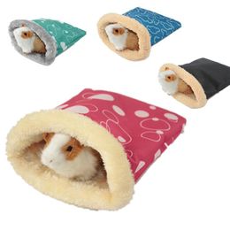 Small Animal Supplies Autumn Winter Warm Hamster Beds Cages Hedgehog Sleeping Bag Cavy Guinea Pig House Bed Cage Products