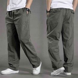men Harem tactica Pants brand summer Sagging cotton pants Trousers plus size sporting Pant Mens Joggers Feet pantsL-6XL 210715