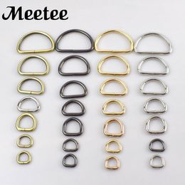 5Pcs Bag Strap Metal Buckles D Ring Belt Buckle Clasp Leather Craft Garment Handbag Webbing Hook Connector DIY Parts F4-6