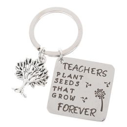 1PCS Teacher Day Gifts For Teacher Appreciation Keychain Jewelry Retirement End Of Year Gift For Instructor Professor Mentors G1019