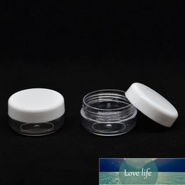 10ML 50PCS transparent small cream bottle jars pot 10G container empty cosmetic plastic sample for storage